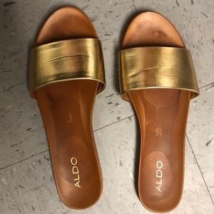 Gold Aldo slides
